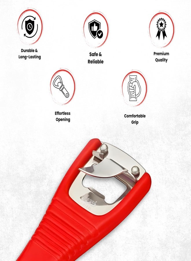 رويال فتاحة زجاجات مسطحة من الفولاذ المقاوم للصدأ من رويال، فتاحة زجاجات/علب بيرة، مثالية للمنزل والمطاعم والحانات، سهلة الاستخدام، من مستلزمات البارات - Image 2